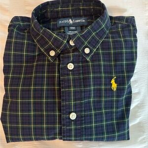 Ralph Lauren Plaid Shirt - Blue and Yellow